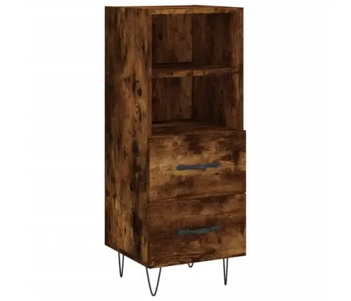 Augstais Skapītis, Ozolkoka, 34,5X34X180 Cm, Inženierijas Koks Vidaxl