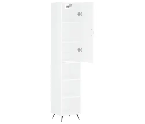 Augstais Skapītis, Balts, 34,5X34X180 Cm, Inženierijas Koks Vidaxl Augstais Skapītis, Balts, 34,5X34X180 Cm, Inženierijas Koks Vidaxl