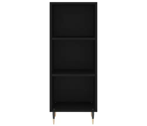 Kõrge Kapp, Must, 34,5 X 34 X 180 cm Tehispuit