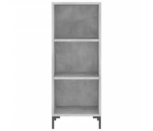 Augstais Skapītis, Pelēks, 34,5X34X180 Cm, Inženierijas Koks Vidaxl