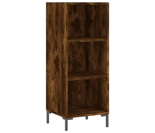 Komoda, Dūminio Ąžuolo Spalvos, 34,5X34X180cm Apdirbta Mediena