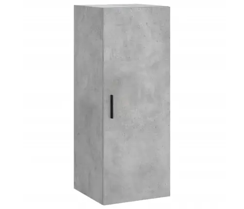 Komoda, Betono Pilkos Spalvos, 34,5X34X180cm Apdirbta Mediena