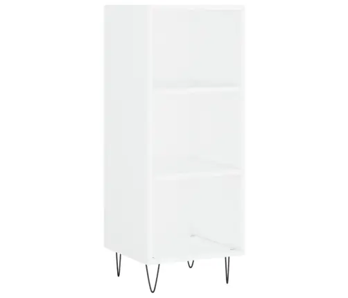 Augstais Skapītis, Balts, 34,5X34X180 Cm, Inženierijas Koks Vidaxl