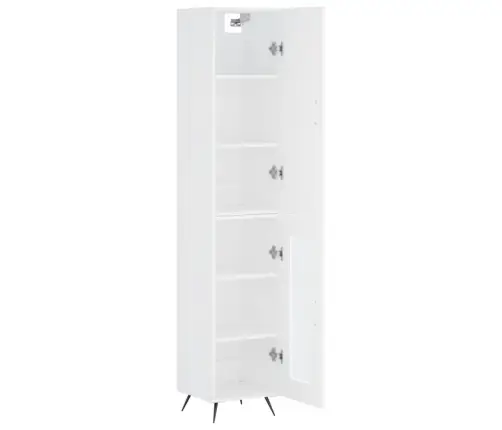 Kõrge Kapp, Valge , 34,5X34X180 cm Tehispuit