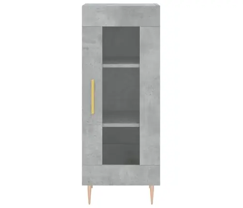 Kõrge Kapp, Betoonhall, 34,5X34X180 cm Tehispuit