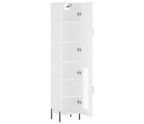 Kõrge Kapp, Valge , 34,5X34X180 cm Tehispuit