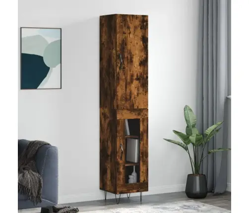 Augstais Skapītis, Ozolkoka, 34,5X34X180 Cm, Inženierijas Koks Vidaxl Augstais Skapītis, Ozolkoka, 34,5X34X180 Cm, Inženierijas Koks Vidaxl