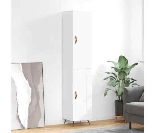 Komoda, Baltos Spalvos, 34,5X34X180cm Apdirbta Mediena