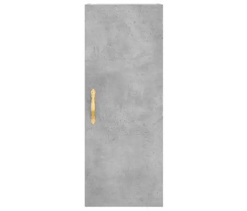 Augstais Skapītis, Pelēks, 34,5X34X180 Cm, Inženierijas Koks Vidaxl