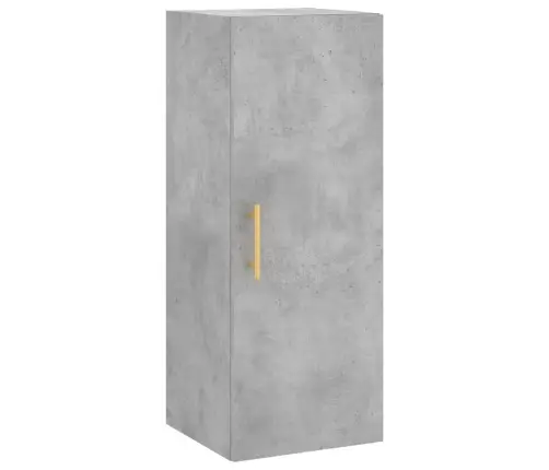 Augstais Skapītis, Pelēks, 34,5X34X180 Cm, Inženierijas Koks Vidaxl