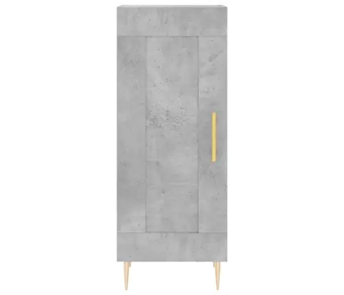 Augstais Skapītis, Pelēks, 34,5X34X180 Cm, Inženierijas Koks Vidaxl