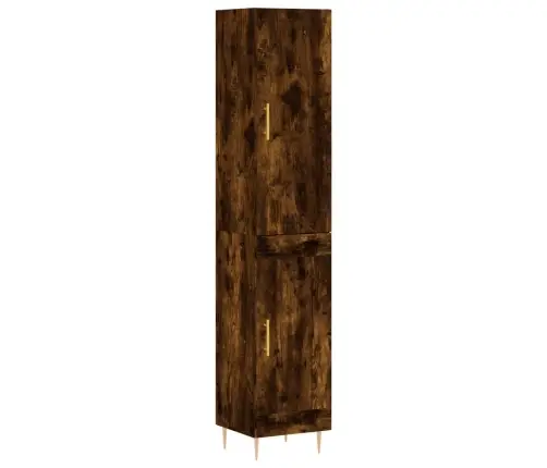 Augstais Skapītis, Ozolkoka, 34,5X34X180 Cm, Inženierijas Koks Vidaxl