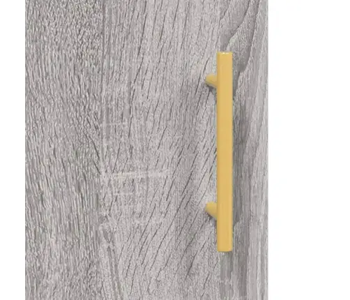 Kõrge Kapp, Hall Sonoma Tamm, 34,5X34X180 cm Tehispuit