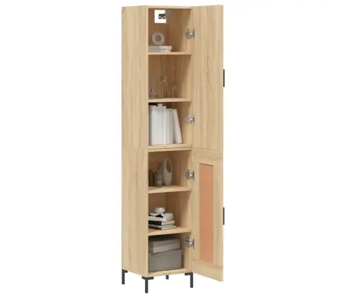 Augstais Skapītis, Ozolkoka, 34,5X34X180 Cm, Inženierijas Koks Vidaxl Augstais Skapītis, Ozolkoka, 34,5X34X180 Cm, Inženierijas Koks Vidaxl