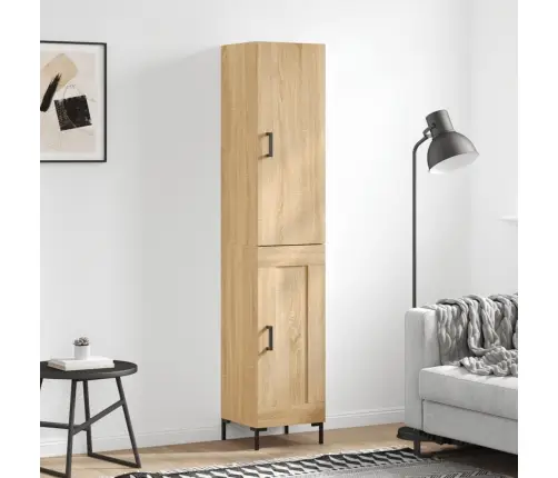 Augstais Skapītis, Ozolkoka, 34,5X34X180 Cm, Inženierijas Koks Vidaxl Augstais Skapītis, Ozolkoka, 34,5X34X180 Cm, Inženierijas Koks Vidaxl