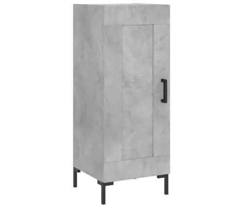 Augstais Skapītis, Pelēks, 34,5X34X180 Cm, Inženierijas Koks Vidaxl
