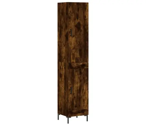 Augstais Skapītis, Ozolkoka, 34,5X34X180 Cm, Inženierijas Koks Vidaxl