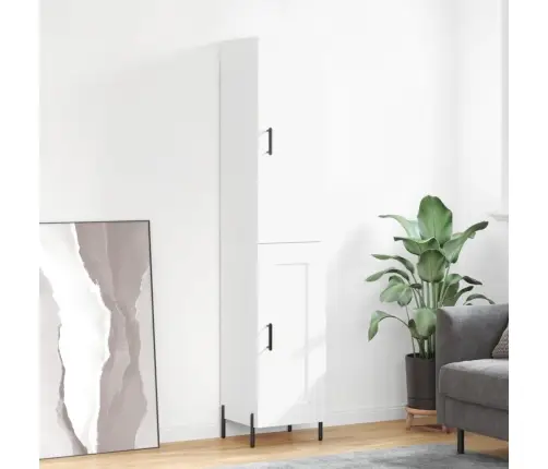 Komoda, Baltos Spalvos, 34,5X34X180cm Apdirbta Mediena