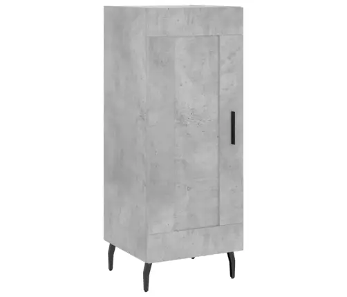 Augstais Skapītis, Pelēks, 34,5X34X180 Cm, Inženierijas Koks Vidaxl