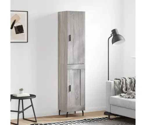 Augstais Skapītis, Pelēks, 34,5X34X180 Cm, Inženierijas Koks Vidaxl Augstais Skapītis, Pelēks, 34,5X34X180 Cm, Inženierijas Koks Vidaxl