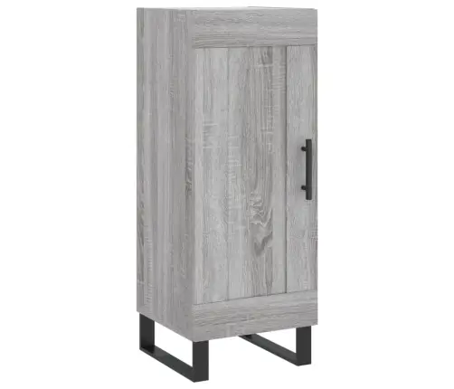 Komoda, Pilkos Ąžuolo Spalvos, 34,5X34X180cm Apdirbta Mediena