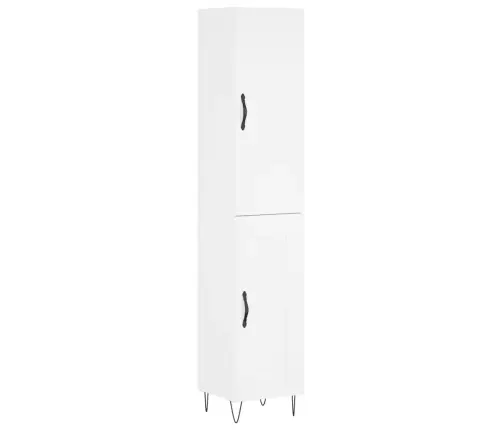 Kõrge Kapp, Valge , 34,5X34X180 cm Tehispuit