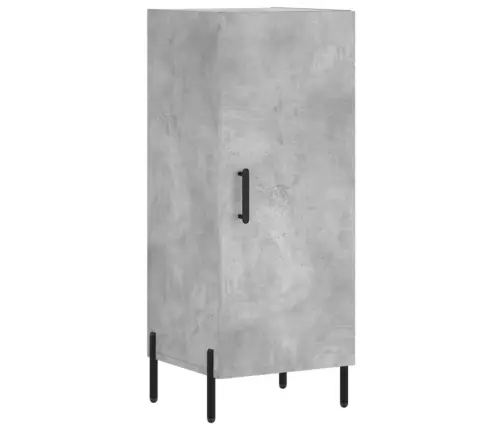 Augstais Skapītis, Pelēks, 34,5X34X180 Cm, Inženierijas Koks Vidaxl