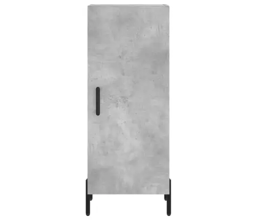 Augstais Skapītis, Pelēks, 34,5X34X180 Cm, Inženierijas Koks Vidaxl