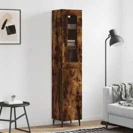 Augstais Skapītis, Ozolkoka, 34,5X34X180 Cm, Inženierijas Koks Vidaxl