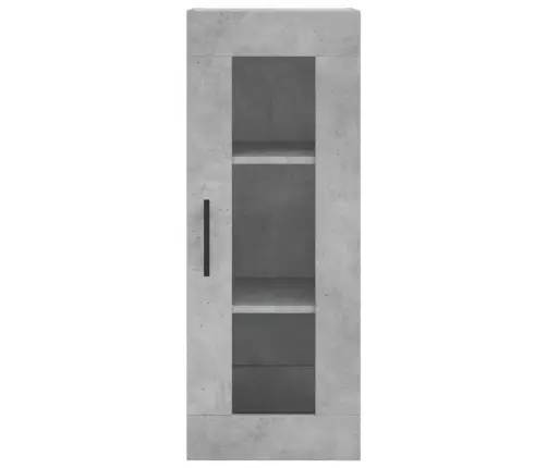 Augstais Skapītis, Pelēks, 34,5X34X180 Cm, Inženierijas Koks Vidaxl