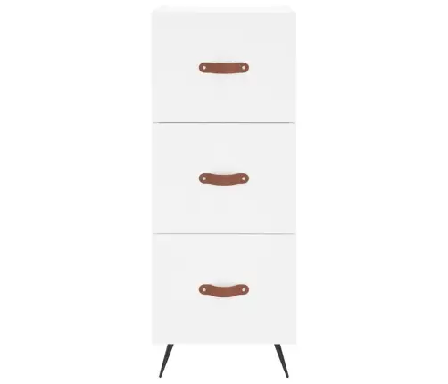 Augstais Skapītis, Balts, 34,5X34X180 Cm, Inženierijas Koks Vidaxl