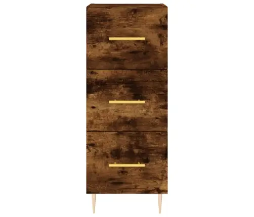 Komoda, Dūminio Ąžuolo Spalvos, 34,5X34X180cm Apdirbta Mediena