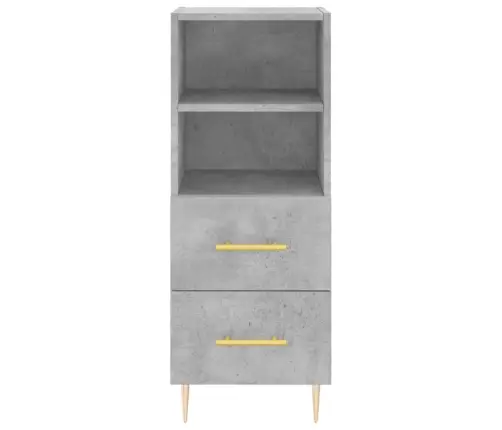 Kõrge Kapp, Betoonhall, 34,5X34X180 cm Tehispuit