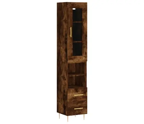 Augstais Skapītis, Ozolkoka, 34,5X34X180 Cm, Inženierijas Koks Vidaxl Augstais Skapītis, Ozolkoka, 34,5X34X180 Cm, Inženierijas Koks Vidaxl