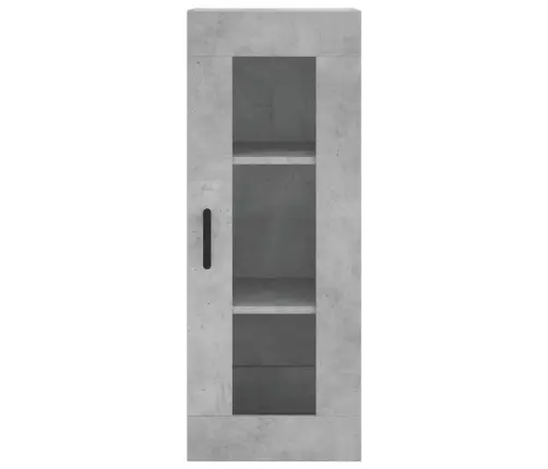 Augstais Skapītis, Pelēks, 34,5X34X180 Cm, Inženierijas Koks Vidaxl