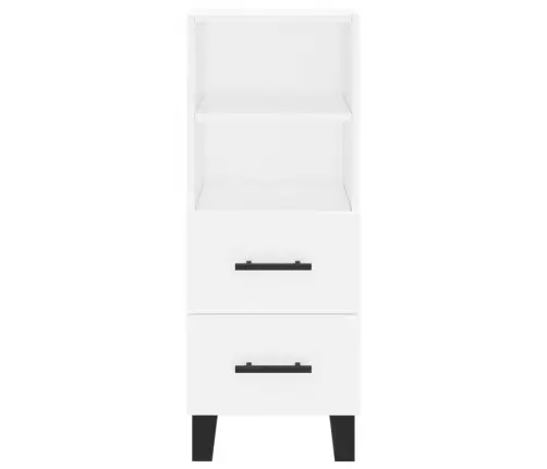 Augstais Skapītis, Balts, 34,5X34X180 Cm, Inženierijas Koks Vidaxl