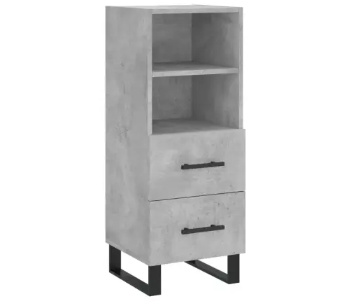 Kõrge Kapp, Betoonhall, 34,5X34X180 cm Tehispuit