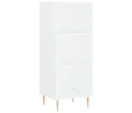 Komoda, Baltos Spalvos, 34,5X34X180cm Apdirbta Mediena