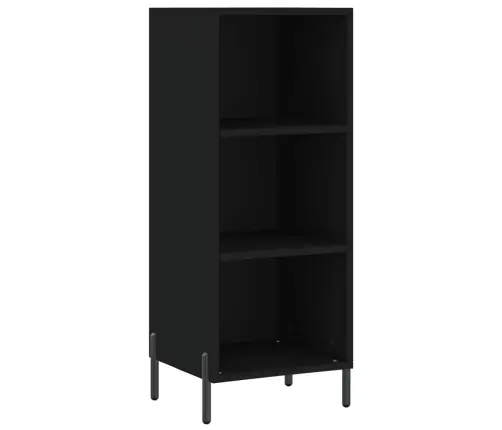 Augstais Skapītis, Melns, 34,5X34X180 Cm, Inženierijas Koks Vidaxl