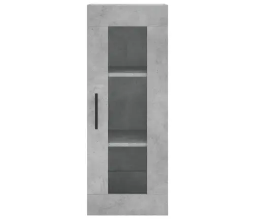 Komoda, Betono Pilkos Spalvos, 34,5X34X180cm Apdirbta Mediena