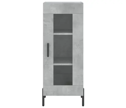 Kõrge Kapp, Betoonhall, 34,5X34X180 cm Tehispuit