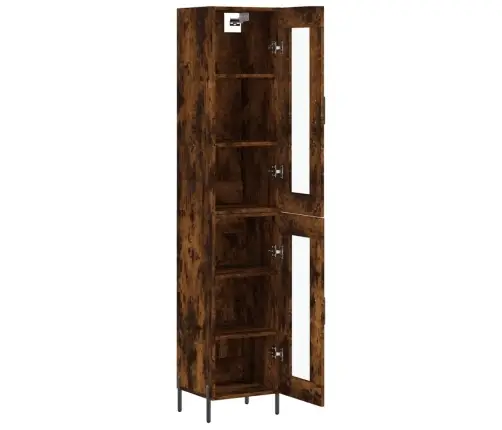 Augstais Skapītis, Ozolkoka, 34,5X34X180 Cm, Inženierijas Koks Vidaxl