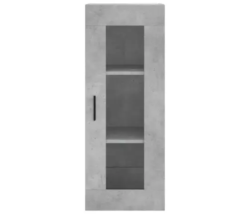 Augstais Skapītis, Pelēks, 34,5X34X180 Cm, Inženierijas Koks Vidaxl