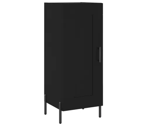 Augstais Skapītis, Melns, 34,5X34X180 Cm, Inženierijas Koks Vidaxl