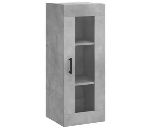 Augstais Skapītis, Pelēks, 34,5X34X180 Cm, Inženierijas Koks Vidaxl