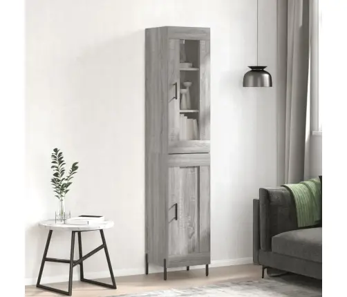 Augstais Skapītis, Pelēks, 34,5X34X180 Cm, Inženierijas Koks Vidaxl Augstais Skapītis, Pelēks, 34,5X34X180 Cm, Inženierijas Koks Vidaxl