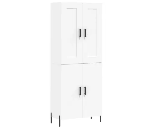 Augstais Skapis, Balts, 69,5X34X180 Cm, Inženierijas Koks Vidaxl