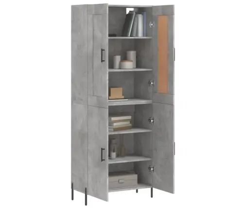 Kõrge Kapp, Betoonhall, 69,5 X 34 X 180 cmTehispuit