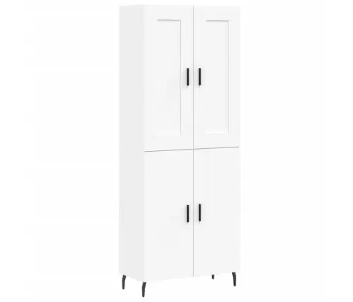 Augstais Skapis, Balts, 69,5X34X180 Cm, Inženierijas Koks Vidaxl