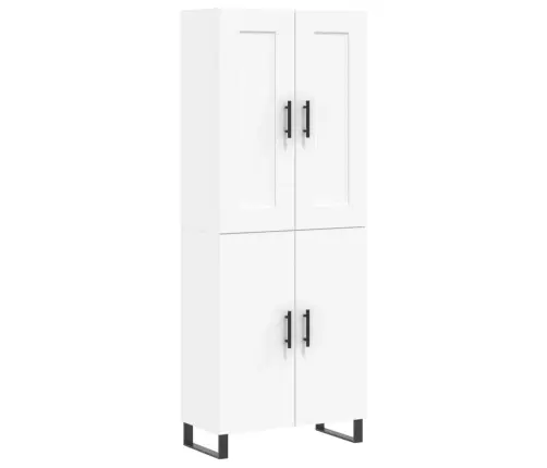 Kõrge Kapp, Valge, 69,5 X 34 X 180 cm Tehispuit